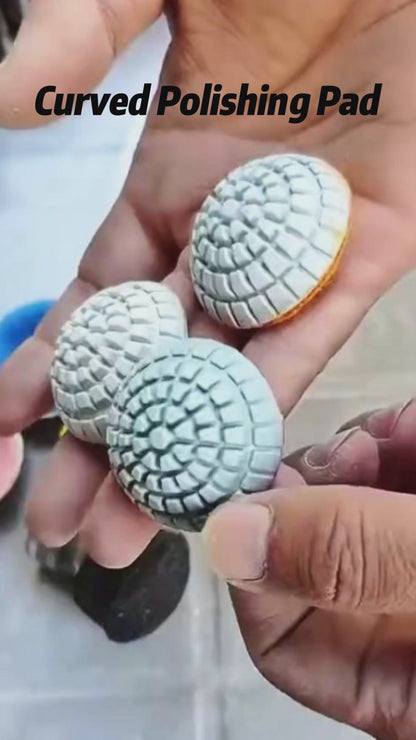 7 step Curved Wet Polishing Pad 2 Inch-Backer (M10)