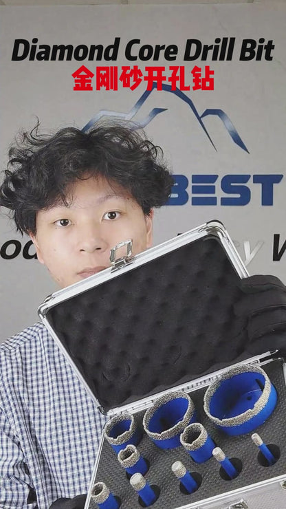 10 pcs Diamond Core Drill Bit Set~Free Shipping A01