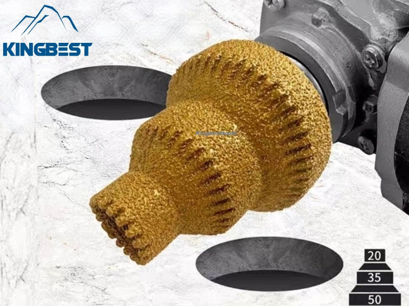 Serrated Pagoda Drill Bits Multi-layer Bits 20mm/35mm/50mm/Three Sizes Hole Enlargement Brazing Diamond Bits