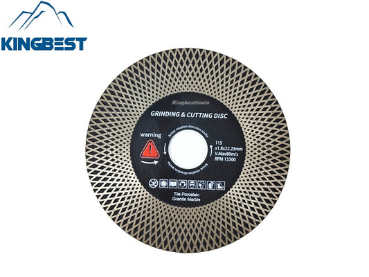 Double-sided Diamond Corrugated Saw Blade For Cutting and Grinding