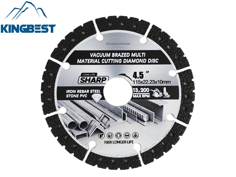 Black Vacuum Brazed Multi Cutting Diamond Disc