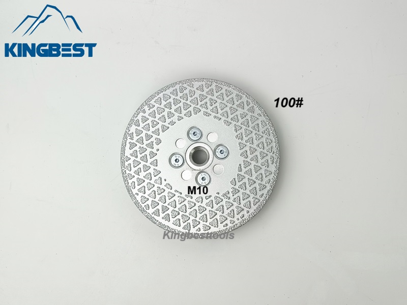M10 Dual Sides Silver Star Brazed Saw Blade for Cutting and Grinding 100mm