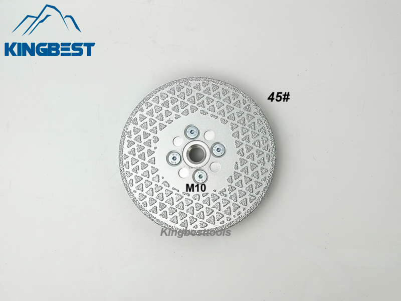 M10 Dual Sides Silver Star Brazed Saw Blade for Cutting and Grinding 100mm